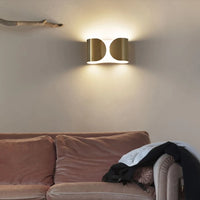 Art deco metal wall light for an elegant interior