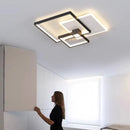 Modern rectangular minimalist LED ceiling light