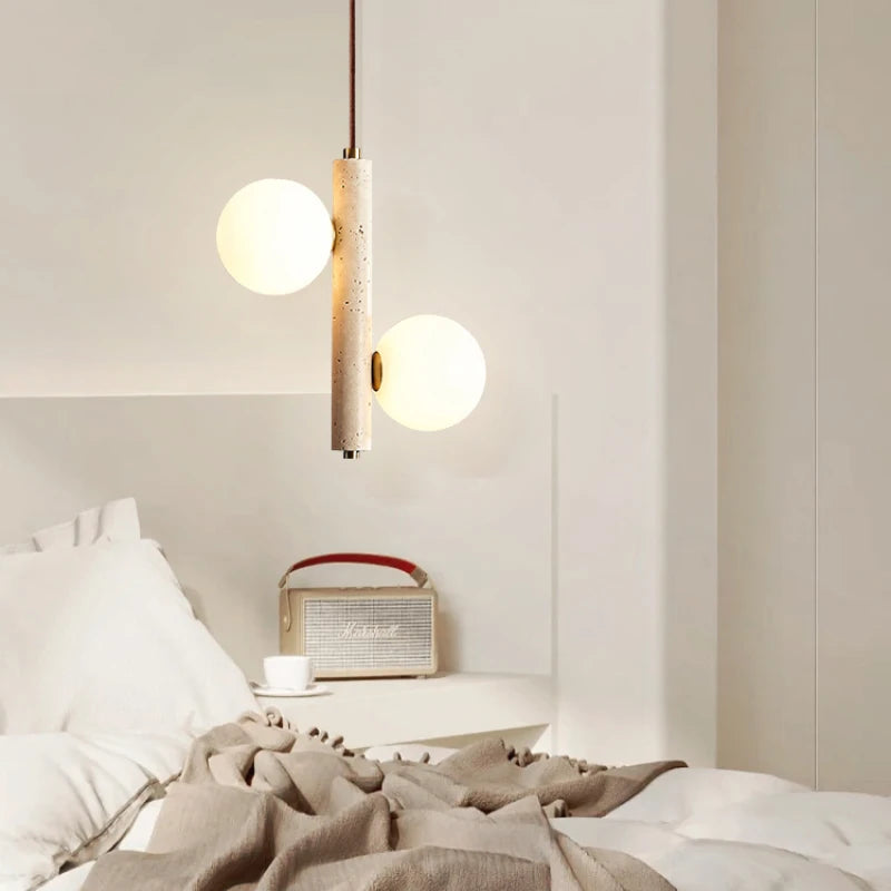 Retro stone chandelier for elegant interior decor