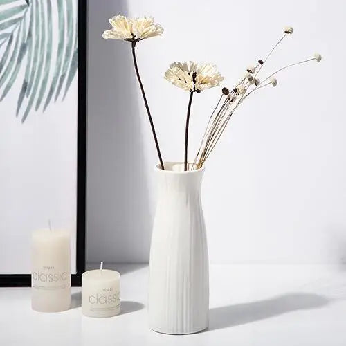Nordic plastic vase for flowers modern home decoration