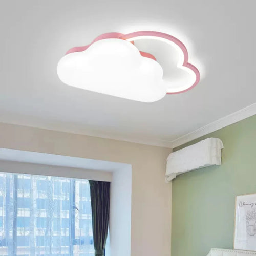 Romantic rainbow cloud ceiling light for children's room - vue 5 sur 8