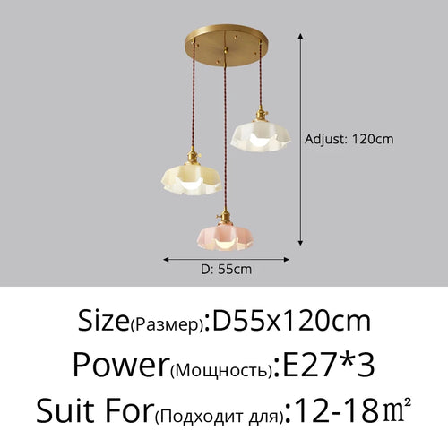 Simple pleated chandelier for interior decor soft lighting - vue 13 sur 17