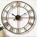 decorative roman numeral wall clock for indoor and outdoor use