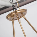 Modern chandelier in real copper and bronze