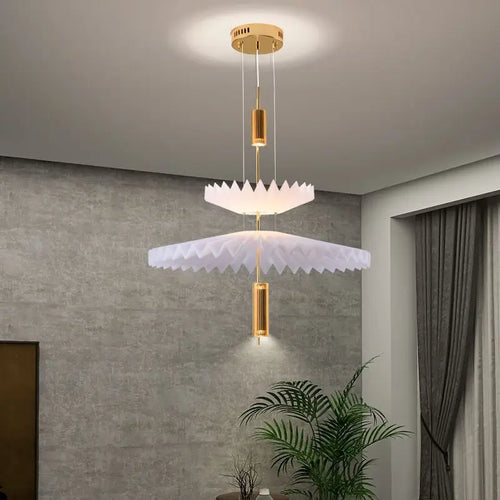 Minimalist LED chandelier with creative art design for modern interiors - vue 4 sur 20