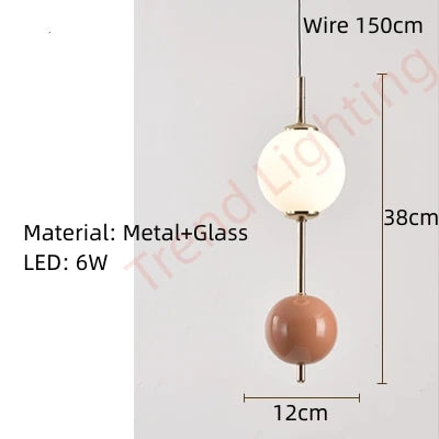 Glass LED pendant light with adjustable cable 4000k - vue 11 sur 12