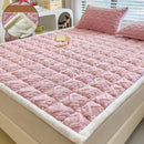 soft lambskin velvet mattress topper for students and dormitories