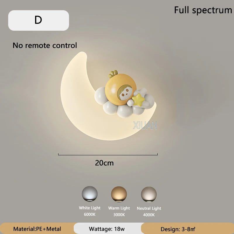 Eye protection animal wall light for girls - vue 8 sur 11