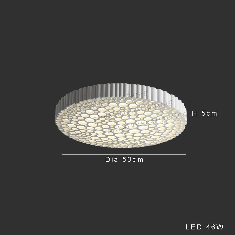 Minimalist honeycomb LED ceiling light, creative and elegant