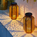 Retro solar lamp for garden and outdoor decor