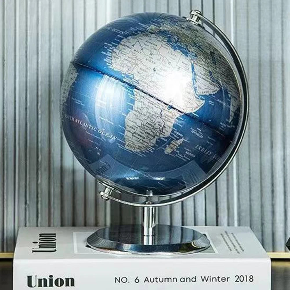Creative rotating globe in European style craft decoration