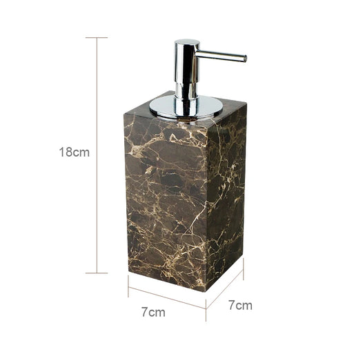 natural marble bathroom accessories luxury set - vue 21 sur 27
