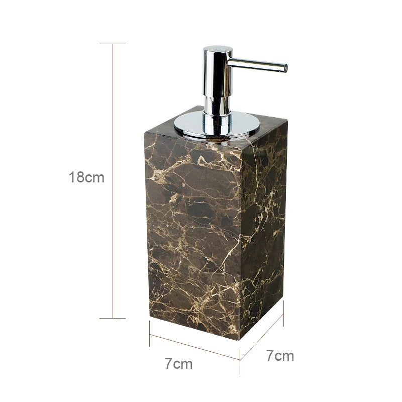 natural marble bathroom accessories luxury set - vue 20 sur 27