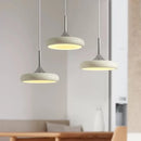 Modern minimalist white disc LED pendant light