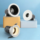 Modern adjustable angle LED recessed ceiling spotlight