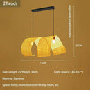 Japanese style bamboo chandelier for zen Asian decor