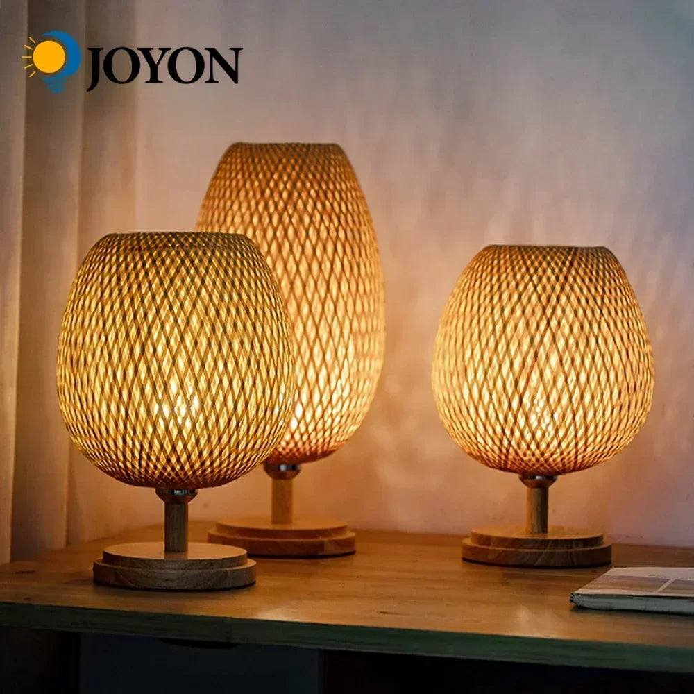 Eye-Caring Bedroom Bedside Night Light Retro Desk Lamp Reading Light Home Decor, Unique Handicraft House Warming Gift