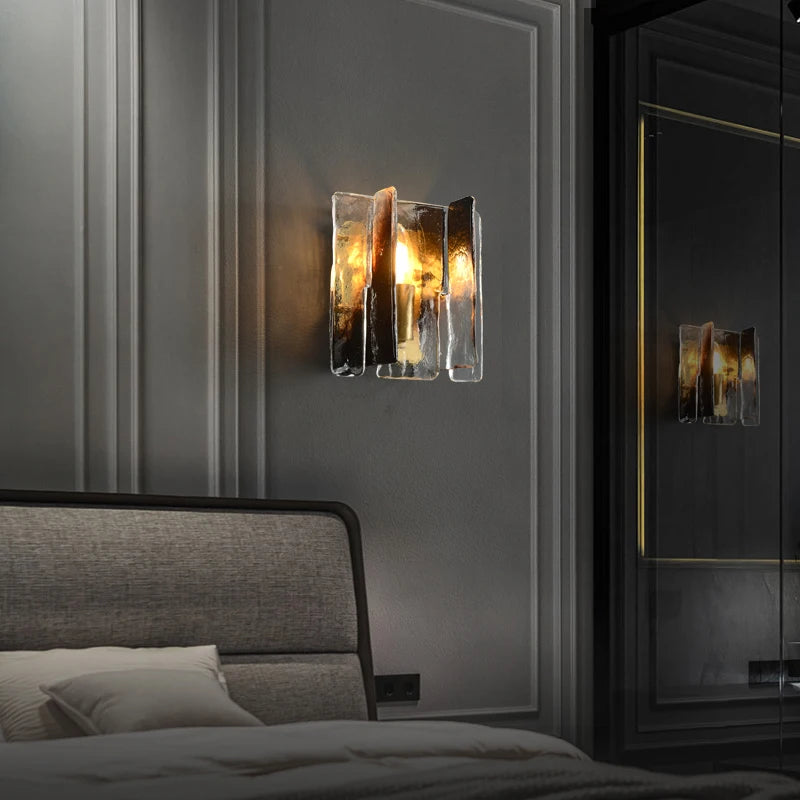 Modern luxury brass wall light - vue 3 sur 6