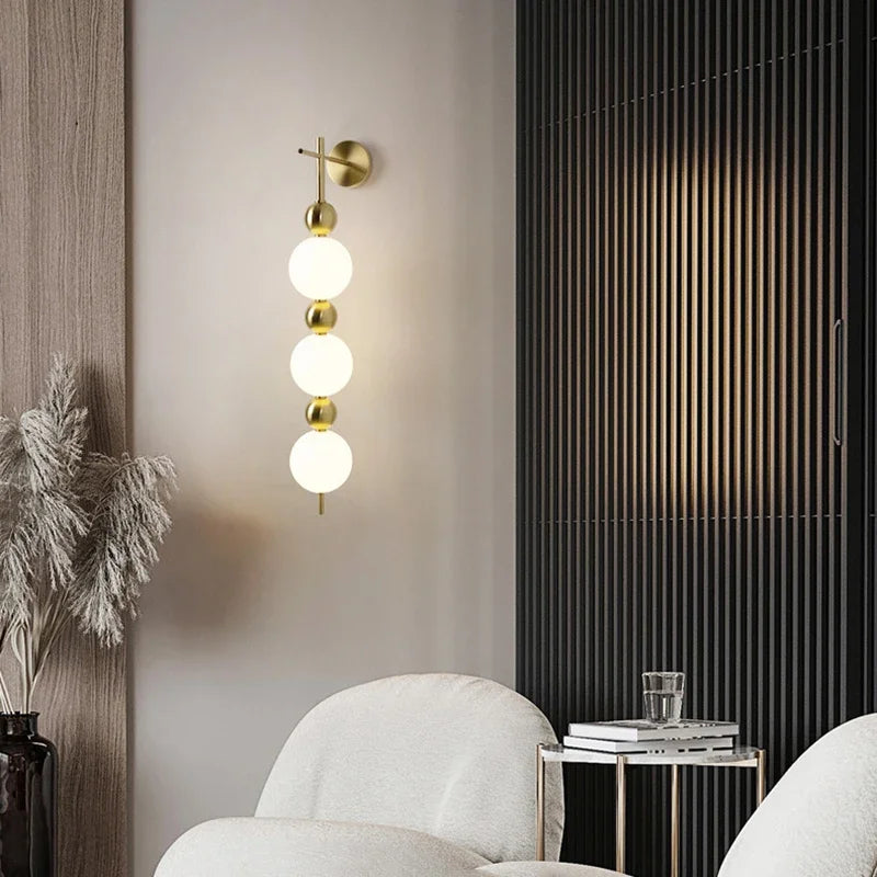 Creative decorative ball LED wall light for the home