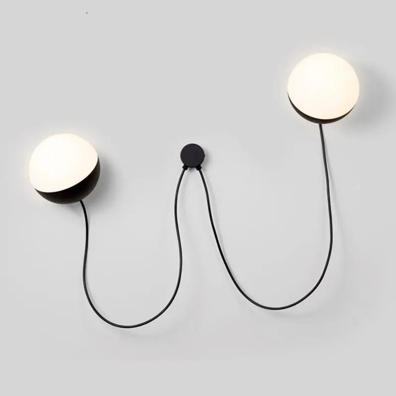 Nordic glass wall light for elegant interior decor - vue 8 sur 8