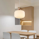 Modern nordic wood and glass pendant light indoor decorative