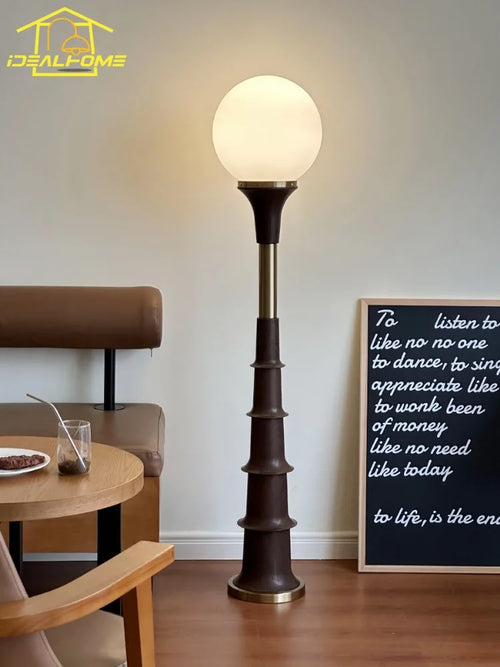 Medieval style LED floor lamp for modern interiors - vue 4 sur 8