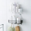 Japanese style wrought iron shelf wall storage rack