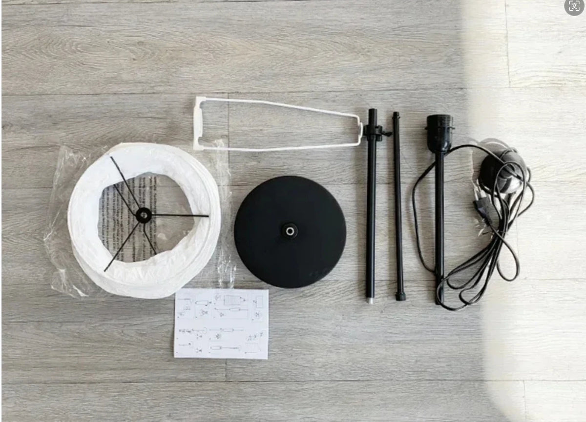 Nordic holmo design paper floor lamp on stand