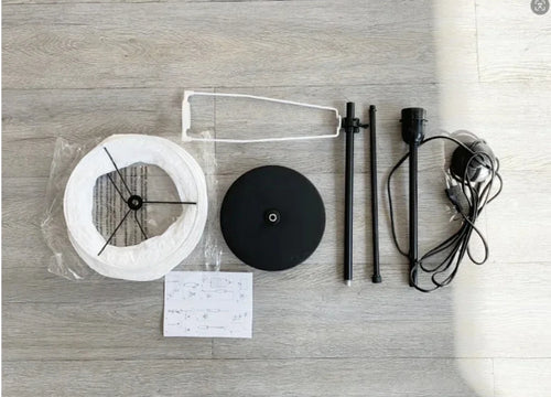 Nordic holmo design paper floor lamp on stand