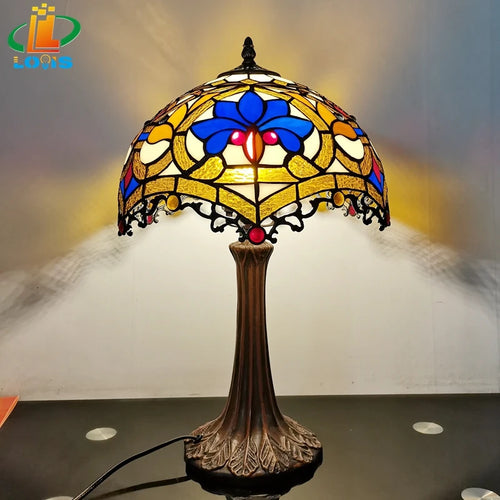 Tiffany style table lamp for nostalgic decor and gifts