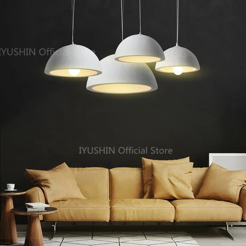 Nordic wabi sabi chandelier for interior decor and pendant lighting - vue 4 sur 11
