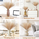 Set of 10 artificial pampas grass bouquets for interior decoration