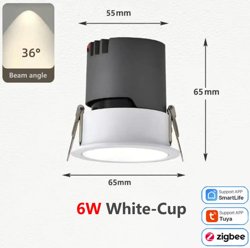Zigbee aluminium dimmable COB LED spot - vue 17 sur 17
