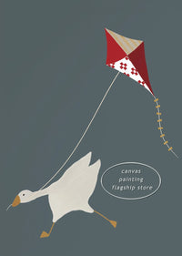 Cute goose posters for children's room and nursery décor