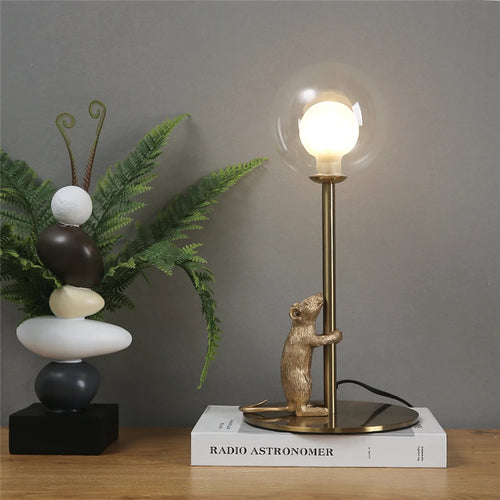Modern resin animal floor lamps with LED lighting - vue 4 sur 8