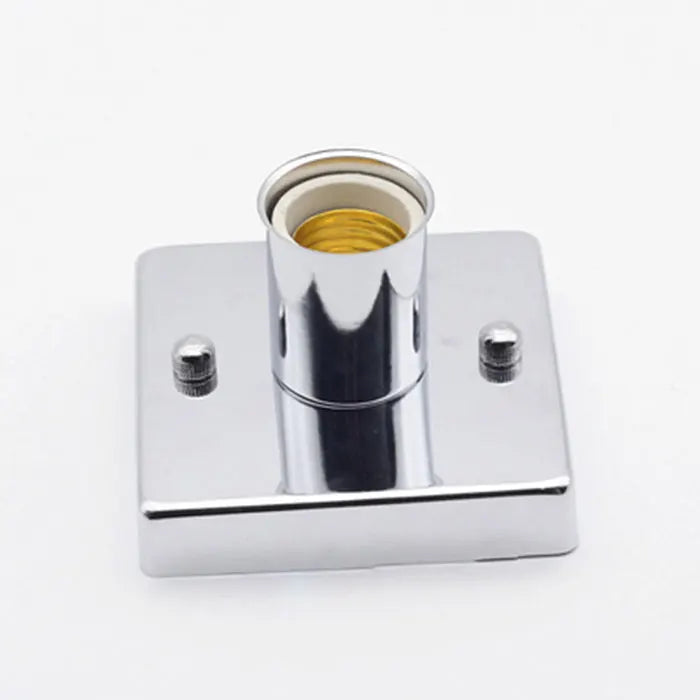 Mini recessed square ceiling light in ceramic and gold metal