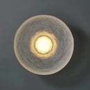 Postmodern circular wall light transparent resin for living room, bedroom, hotel or corridor