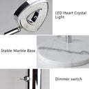 Depuley dimmable 5-light LED floor lamp with adjustable arms and head for bedroom or office