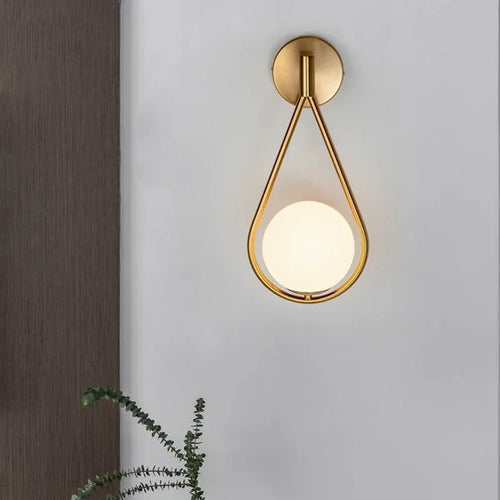 Modern glass wall light for nordic decor - vue 2 sur 6