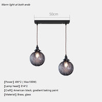 Modern glass pendant light nordic loft decorative style