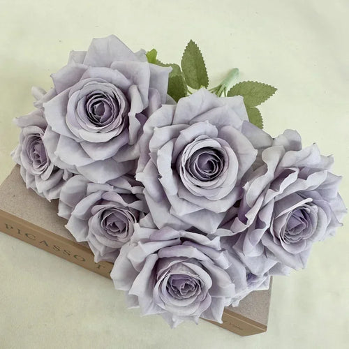 Artificial silk rose bouquet for festive decoration - vue 15 sur 15