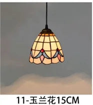 lustre en verre style tiffany rétro pour intérieur méditerranéen - vue 30 sur 30