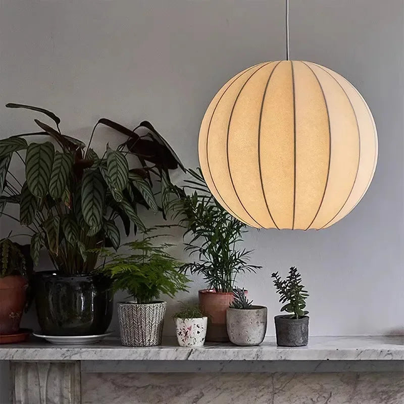 Chinese retro silk chandelier, minimalist style for interior decor - vue 3 sur 12