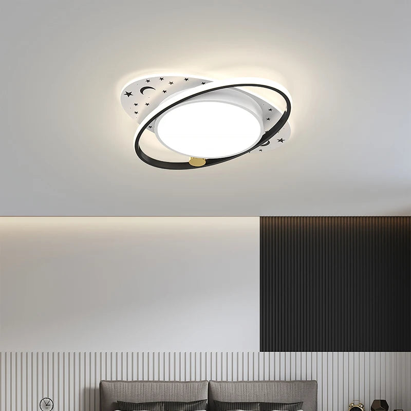 Modern chandelier with remote control for decorative indoor lighting