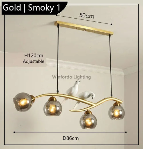 Modern Scandinavian bird pendant light decorative winfordo - vue 11 sur 18