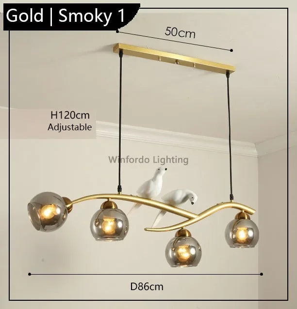 Modern Scandinavian bird pendant light decorative winfordo - vue 10 sur 18