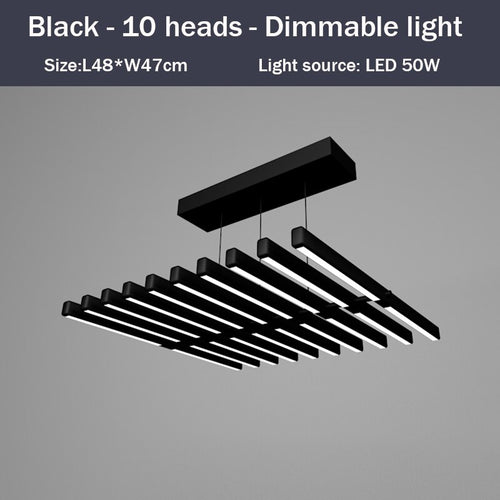 LED designer chandelier in Bilbao light rod - vue 8 sur 15