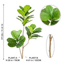 Artificial ficus branches with large leaves for indoor and outdoor decoration