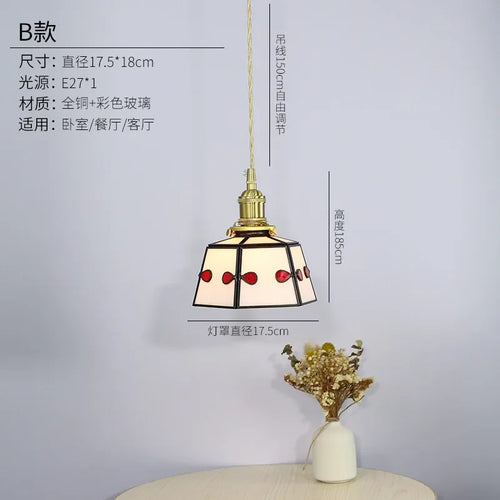 Luminous glass chandelier for Nordic interior decor - vue 9 sur 9