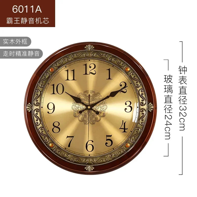 3d design retro silent wall clock for modern decoration